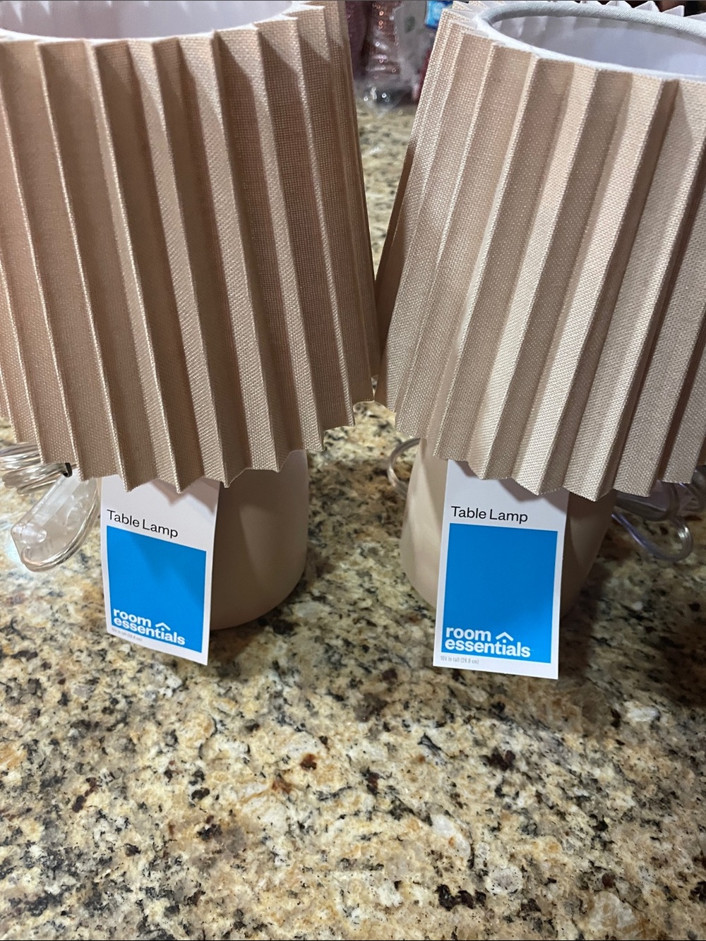 Room Essentials Matte Beige Table Lamp Base